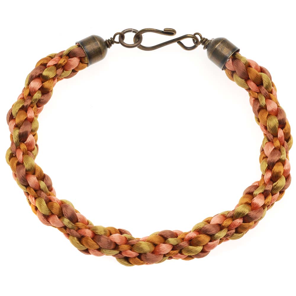 Retired - Honey Butter Kumihimo Bracelet