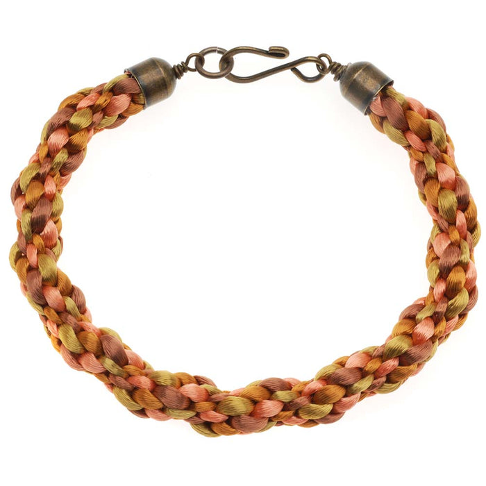 Retired - Honey Butter Kumihimo Bracelet