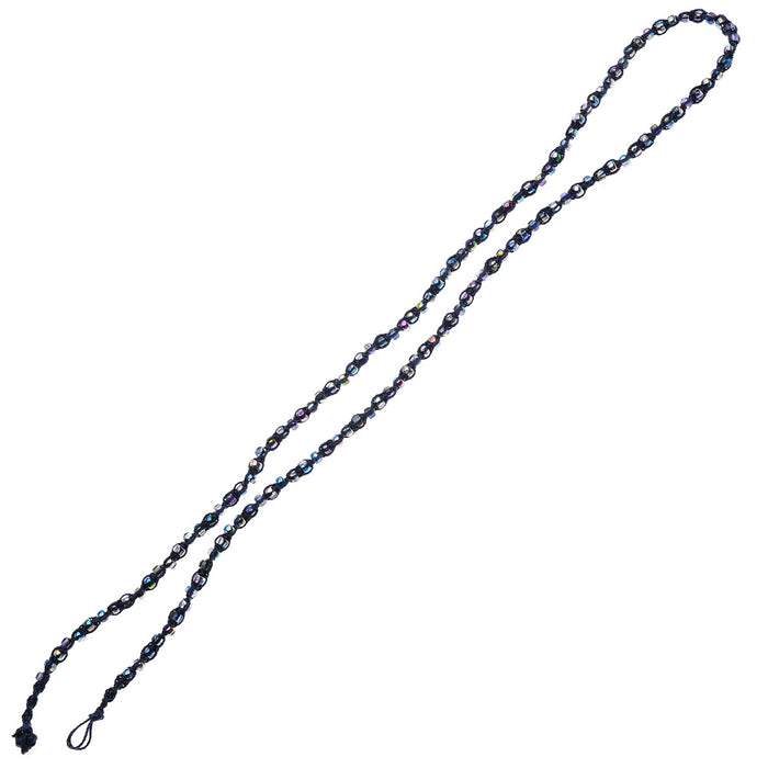 Triple Wrap Twisted Macrame Bracelet in Blue (Reboot)