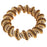 Toffee Swirl Cellini Spiral Beaded Bangle