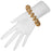 Toffee Swirl Cellini Spiral Beaded Bangle