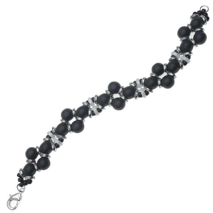 Retired - Selene Bracelet in Black and Silver