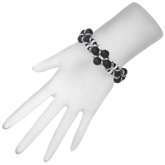 Retired - Selene Bracelet in Black and Silver