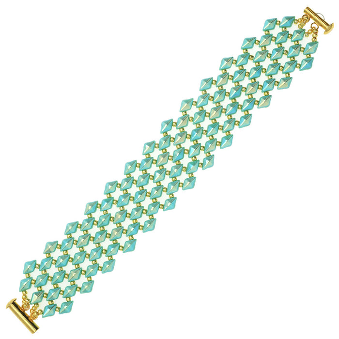 DiamonDuo Fish Scales Bracelet in Teal