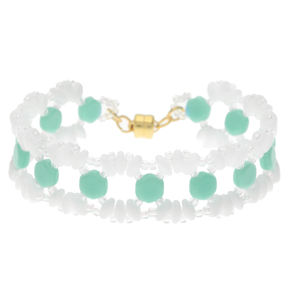 Retired - Lizzie Honeycomb Bracelet in Teal