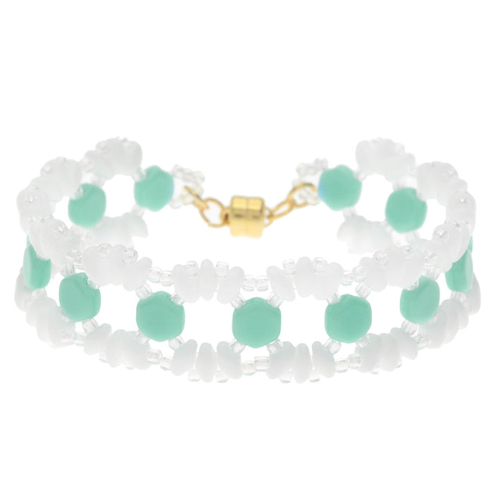 Retired - Lizzie Honeycomb Bracelet in Teal