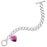 Austrian Crystal Heart Charm Bracelet (Reboot)