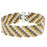 Metal Steps Two Drop Peyote Bracelet