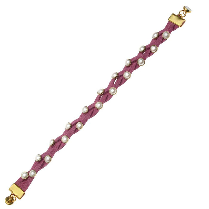 Retired - Braided Cassie Bracelet in Pink