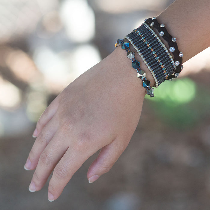 Retired - Braided Cassie Bracelet in Black
