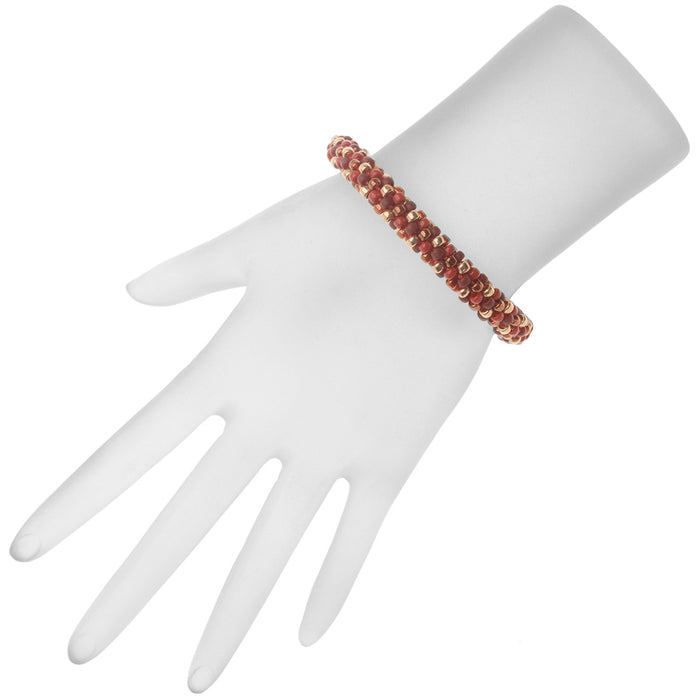 Cinnamon Stick Kumihimo Bracelet