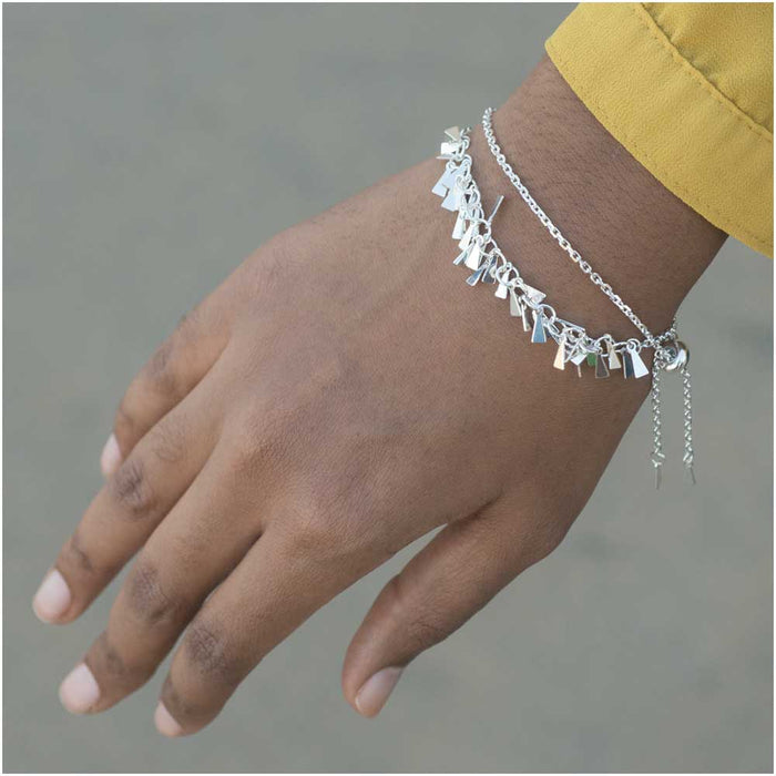 Triangle Fringe Bracelet Set