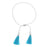 Retired - Lola Adjustable Tassel Bracelet in Turquoise and Silver