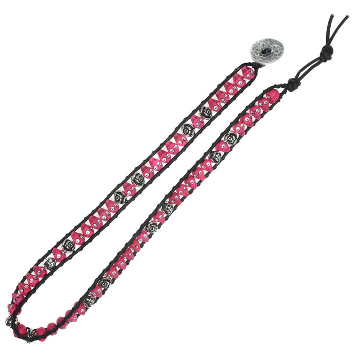 Retired - Punk in Pink Skull Bracelet