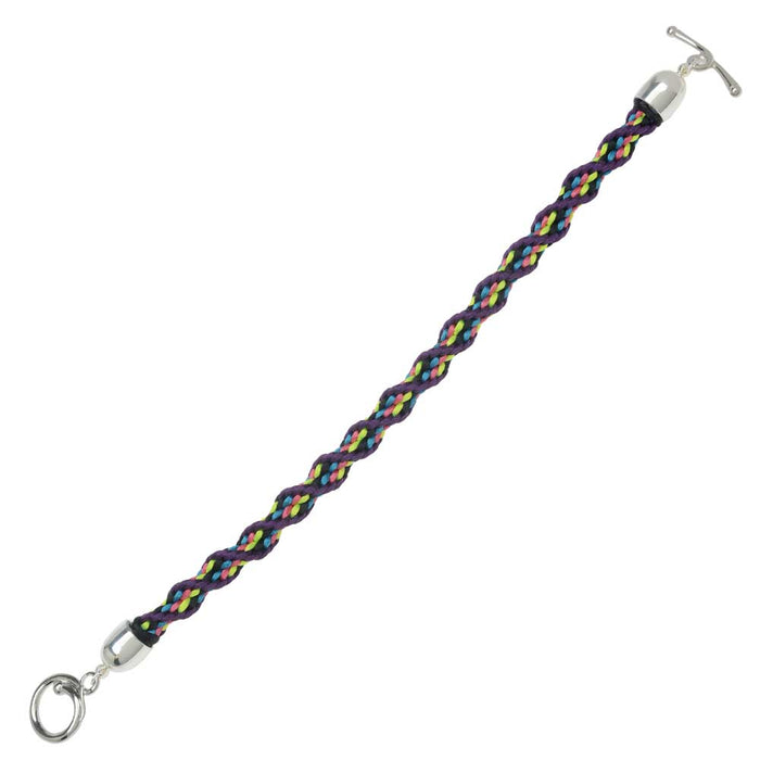 Retired - Bright Neon Nights Kumihimo Bracelet