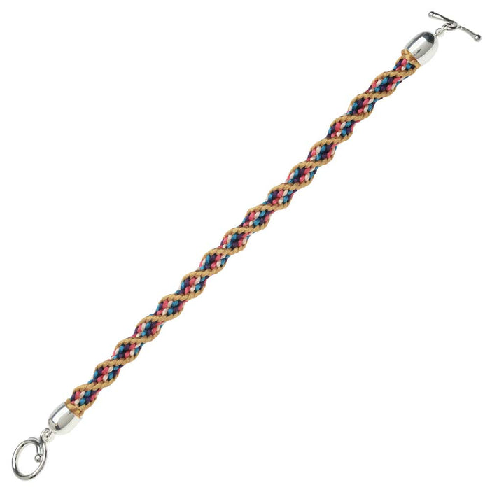 Retired - Rosy Gold Kumihimo Bracelet