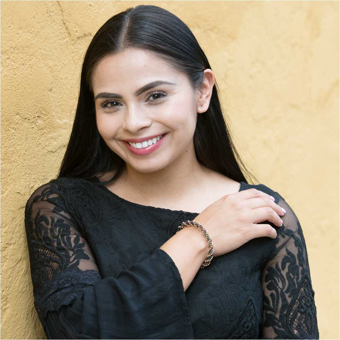 Heavy Metals Rock Kumihimo Bracelet