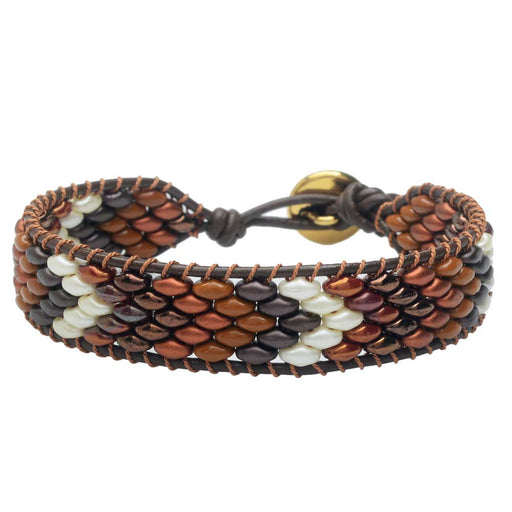 SuperDuo Wrapit Loom Bracelet in Jasper (Reboot)