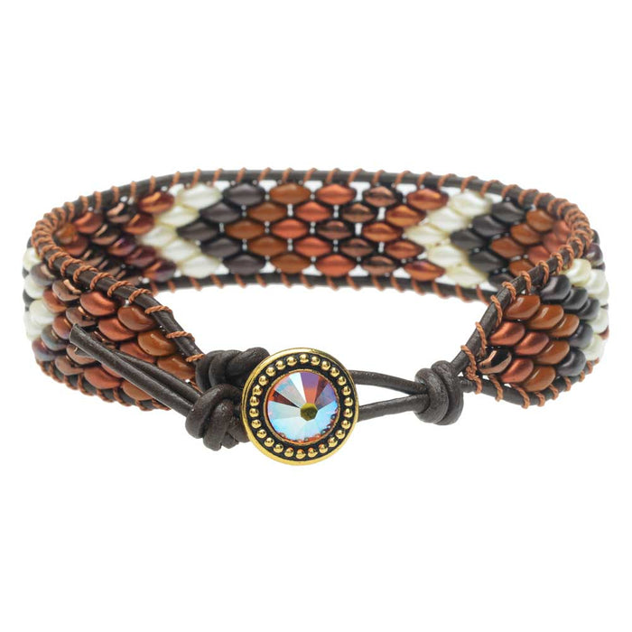 SuperDuo Wrapit Loom Bracelet in Jasper (Reboot)