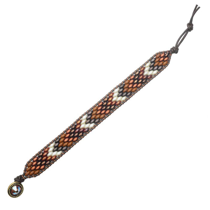 SuperDuo Wrapit Loom Bracelet in Jasper (Reboot)