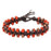Bohemian Orange Hemp Bracelet