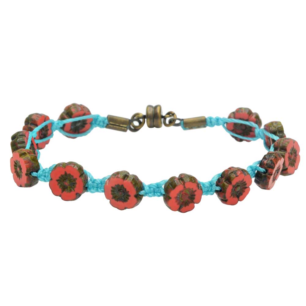 Retired - Hibiscus Island Macrame Bracelet