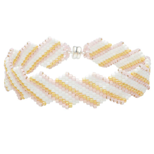 Pink Sands Brick Stitch Bracelet