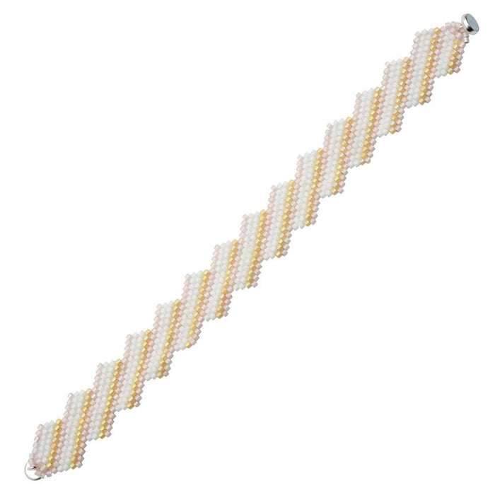 Pink Sands Brick Stitch Bracelet