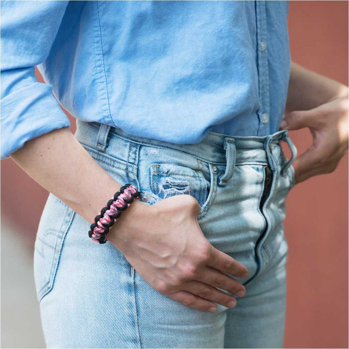 Retired - Pink Camo Paracord Bracelet