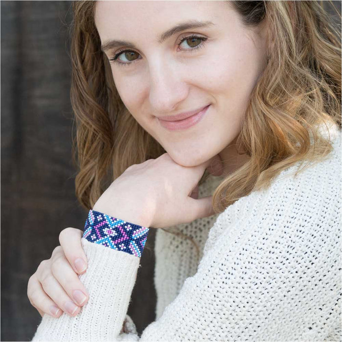 Cornflower Dusk Loom Bracelet (Reboot)