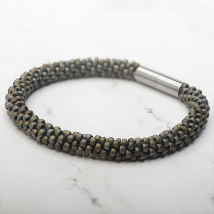 Into the Darkness Kumihimo Bracelet