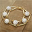 White Howlite Ladder Chain Bracelet