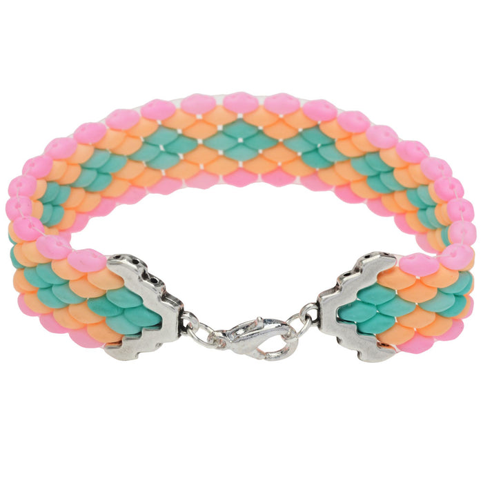 Summertime Party SuperDuo Bracelet in Silver
