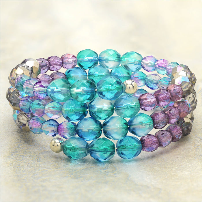 Mermaid Island Memory Wire Bracelet