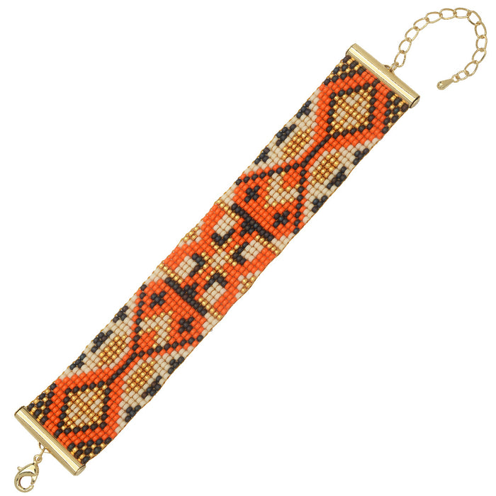 Harvest Pumpkin Loom Bracelet