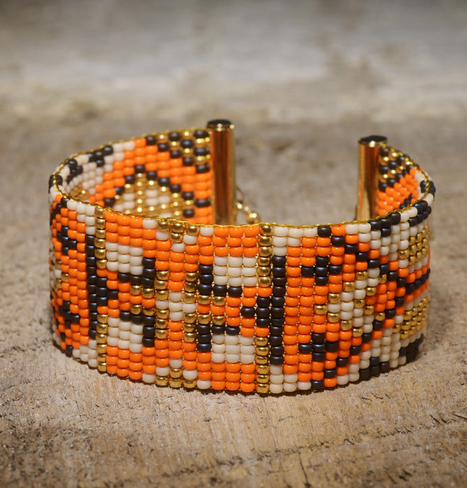 Harvest Pumpkin Loom Bracelet
