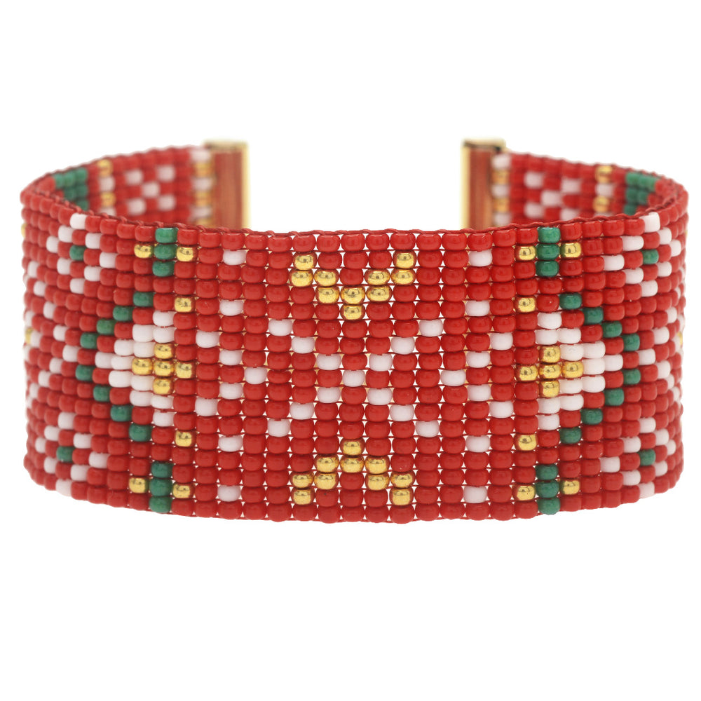 A Classic Christmas Loom Bracelet