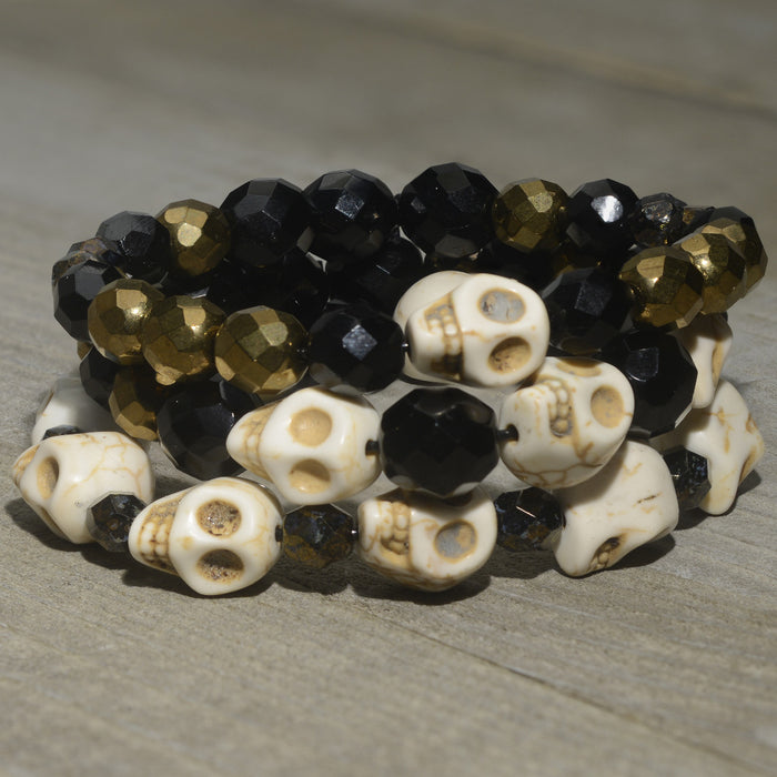 Retired - Skull Stretch Bracelet Set