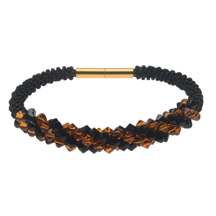 Glitzy Halloween Kumihimo Bracelet