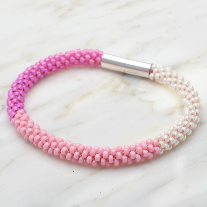 Ballet Pinks Kumihimo Bracelet (Reboot)