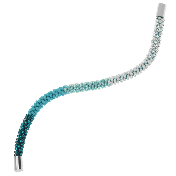 Talk to Me Teal Kumihimo Bracelet