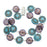 Retired - Aster Coin & Sepal Spiral Bracelet