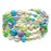 Spring Flowers Memory Wire Bracelet