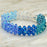 Right Angle Weave Blues Bracelet
