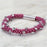 Pink Rocker Kumihimo Bracelet