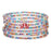 Mardi Gras Memory Wire Bracelet