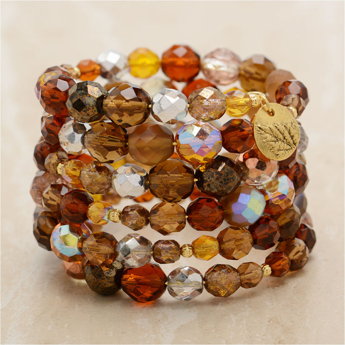 Wheatberry Memory Wire Bracelet
