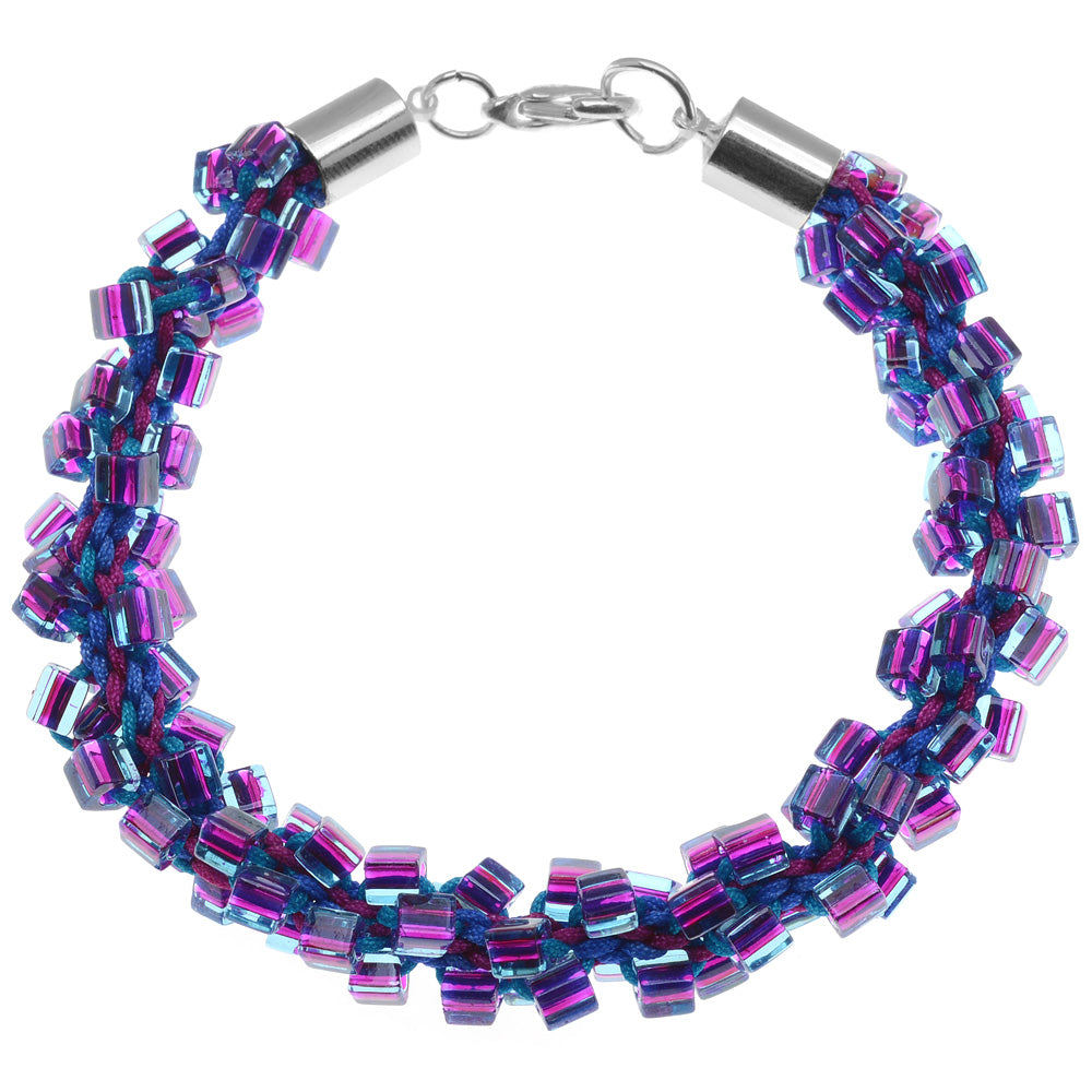 Retired - Dark Neon Kumihimo Bracelet