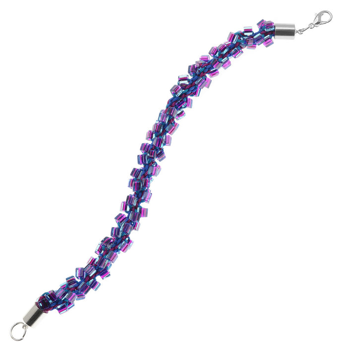 Retired - Dark Neon Kumihimo Bracelet