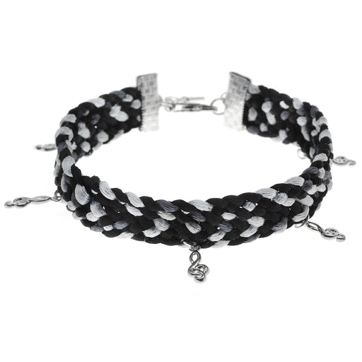 Retired - Music is the Key Kumihimo Bracelet